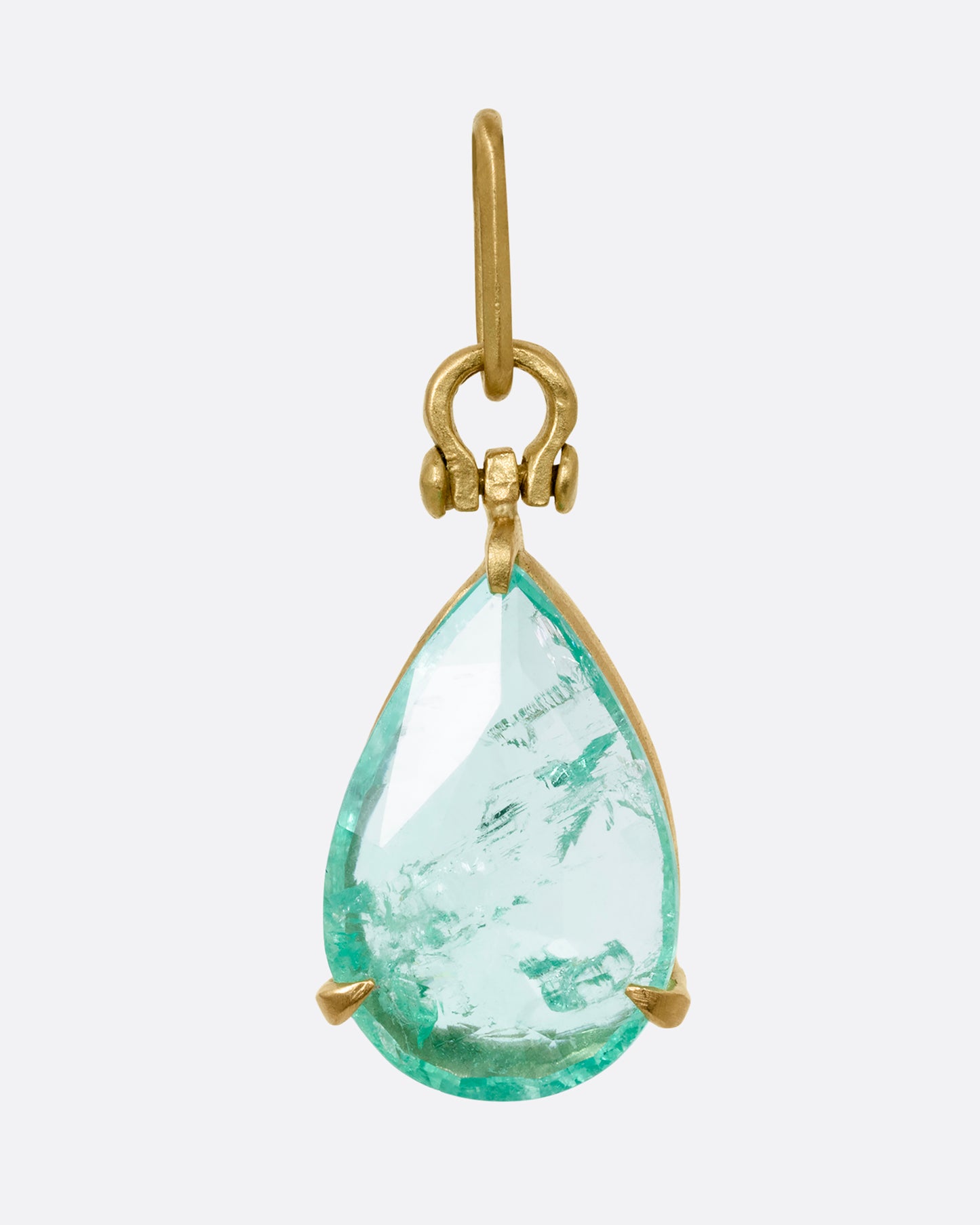 Emerald Tear Drop Pendant