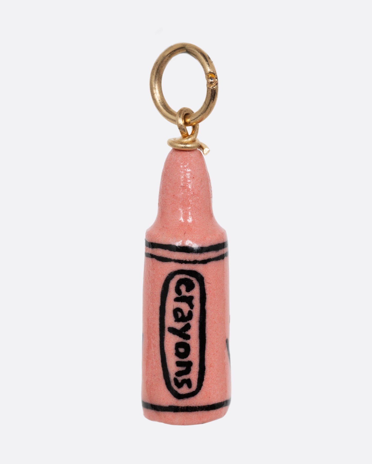 Pink Crayon Charm