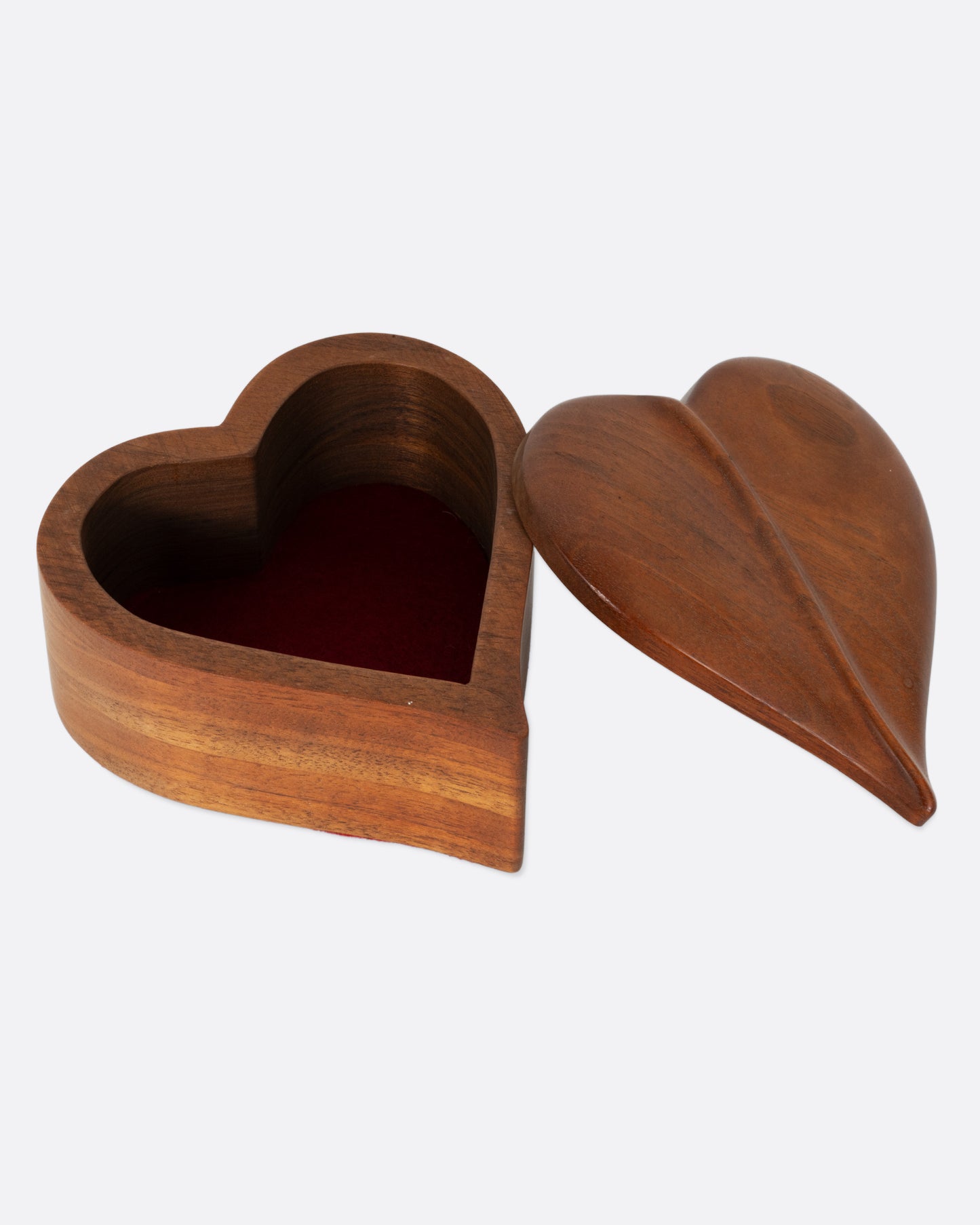 Wooden Heart Shaped Box