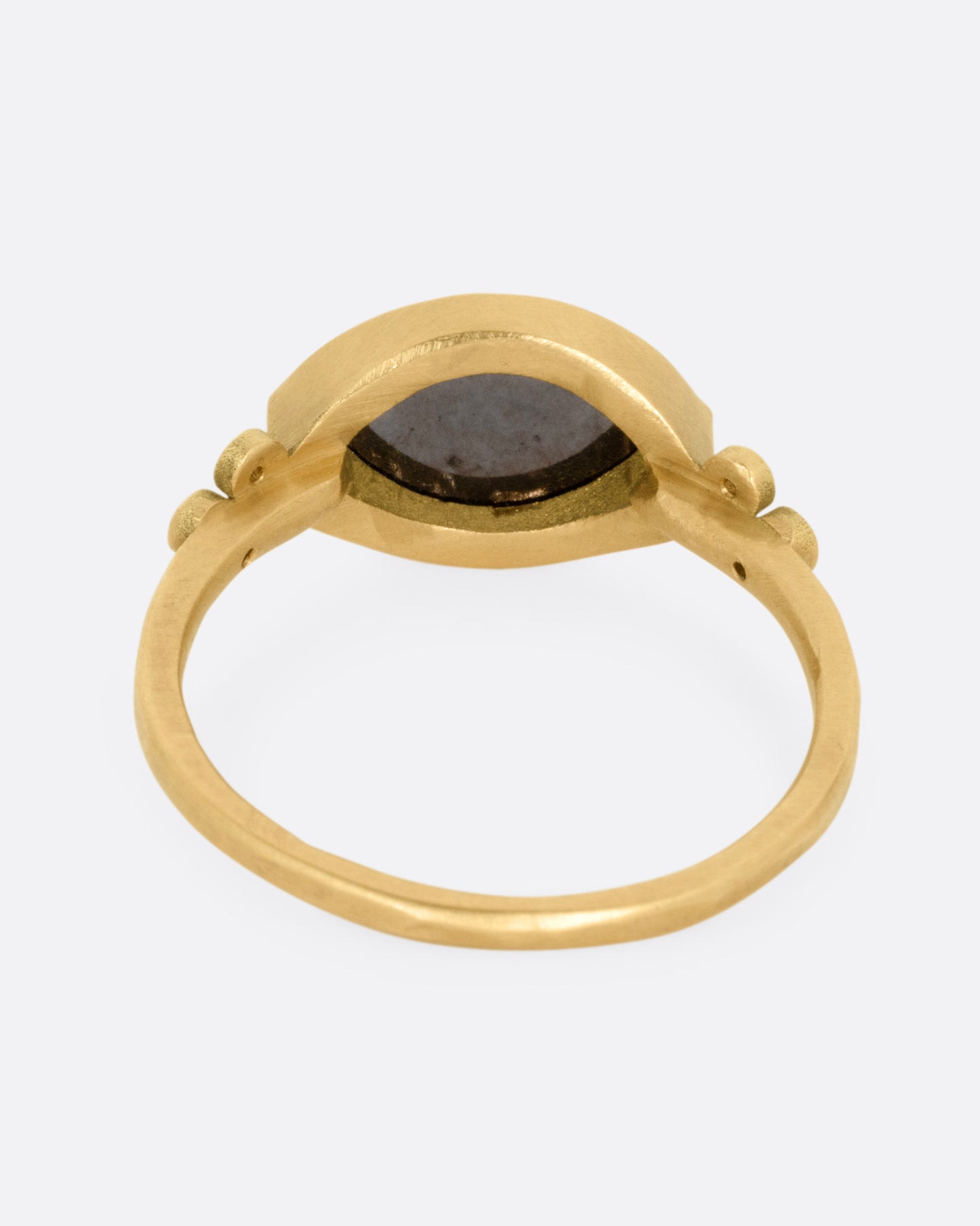 Marquise Black and White Diamond Ring