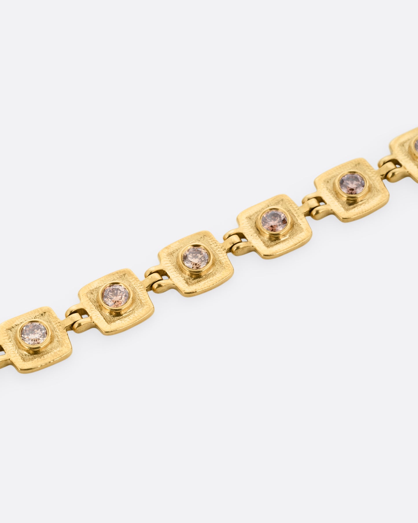 Square Hinged Diamond Bracelet