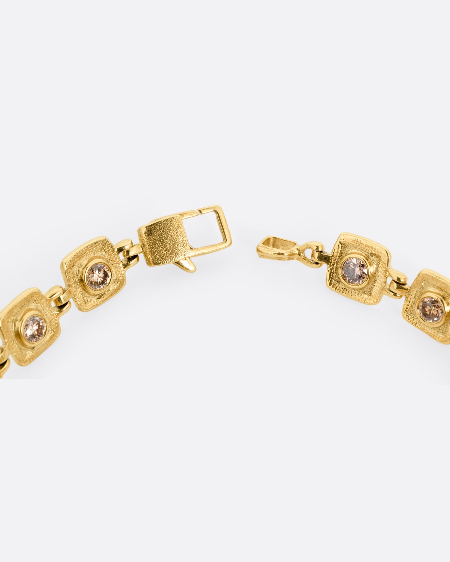 Square Hinged Diamond Bracelet