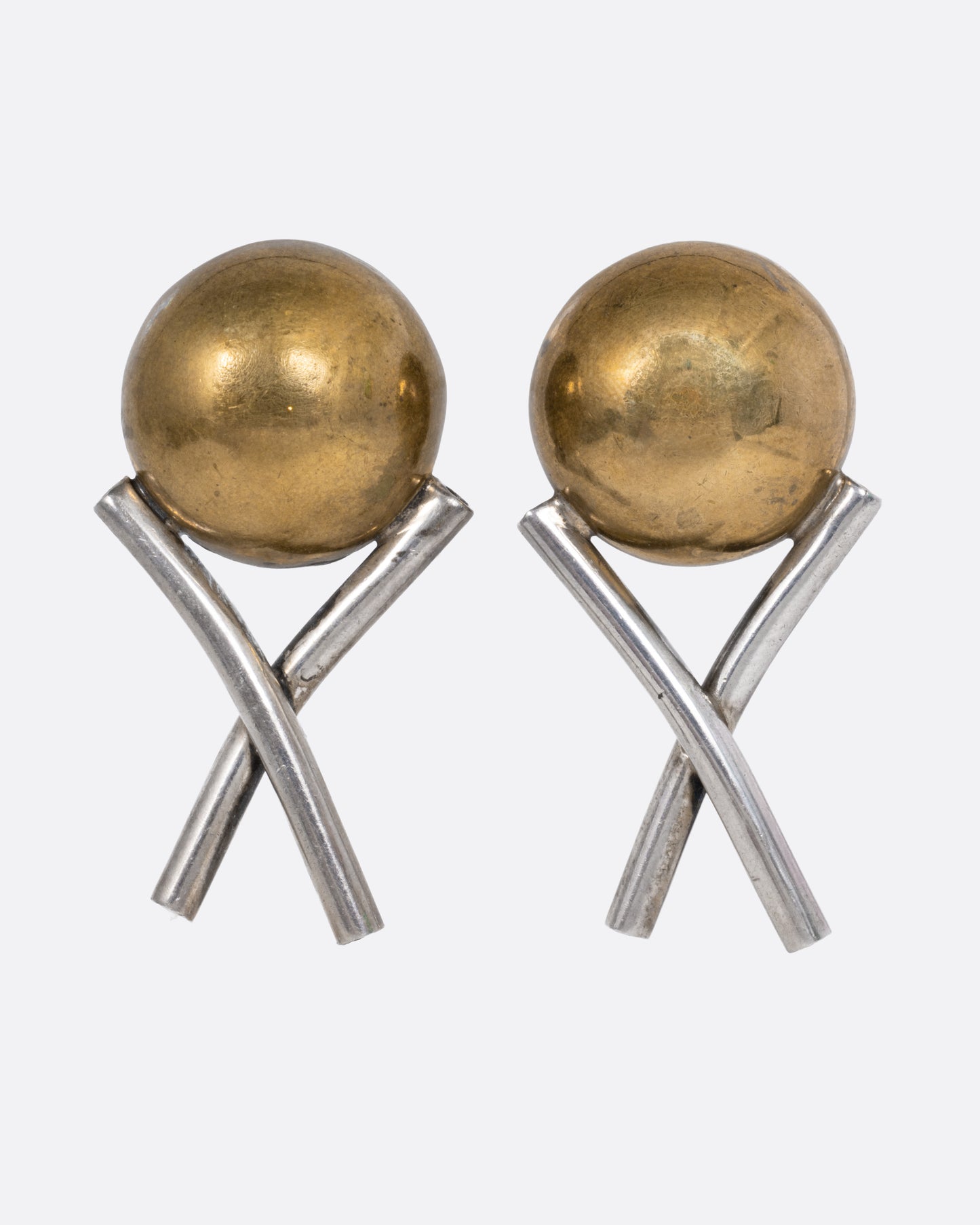 Mixed Metal X Earrings