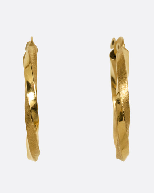 Twisted Hoop Earrings