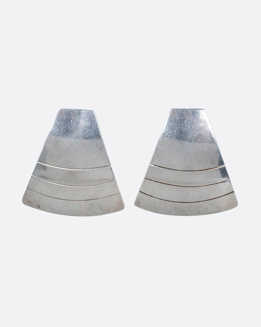 Trapezoidal Stud Earrings