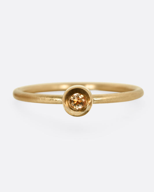 Citrine Spot Ring