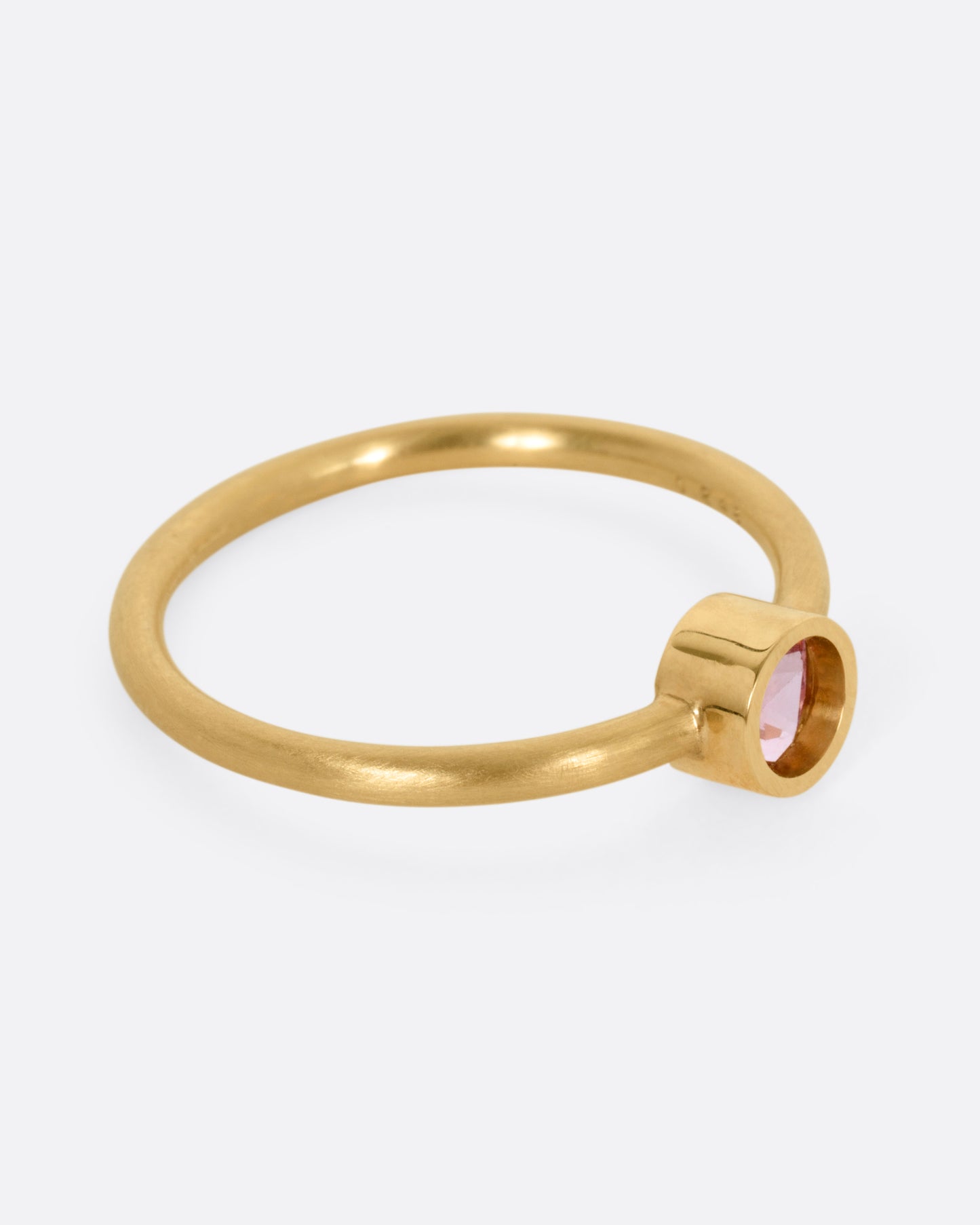 Pink Sapphire Position Ring