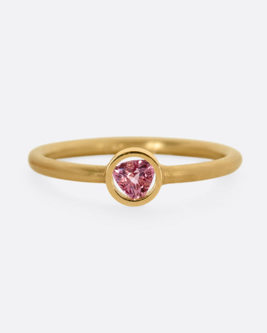 Pink Sapphire Position Ring