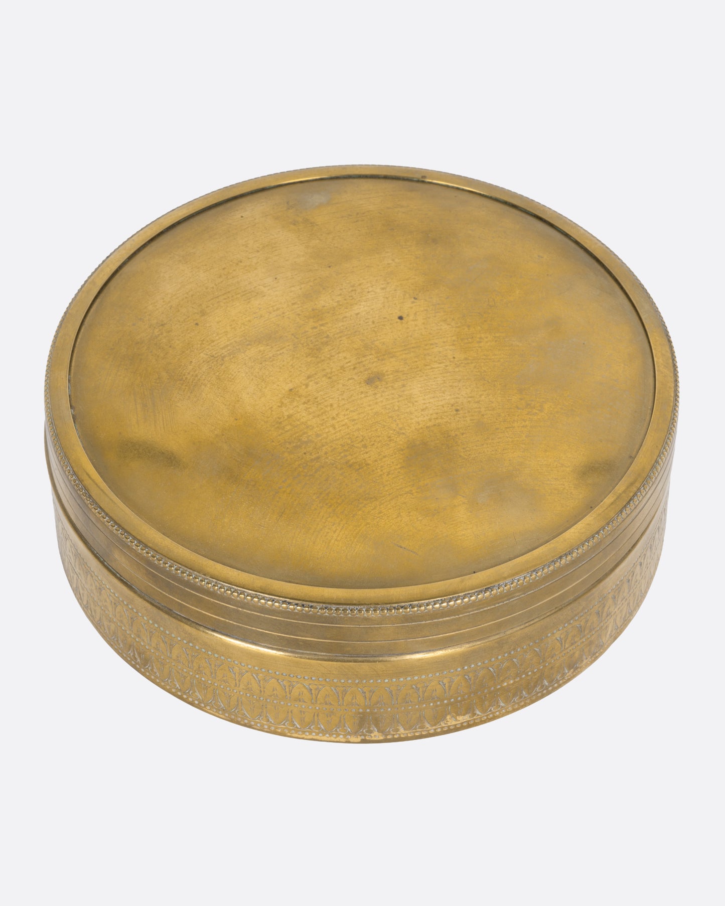 Circular Brass Box