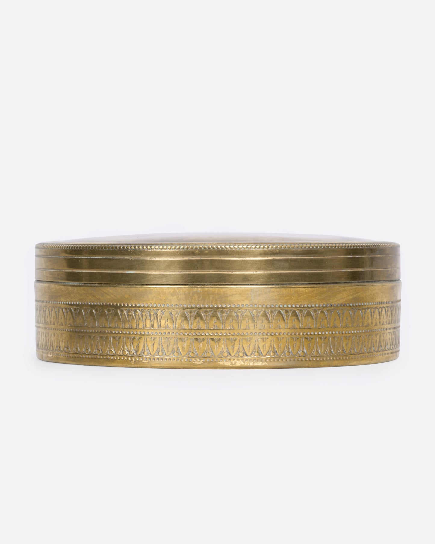 Circular Brass Box