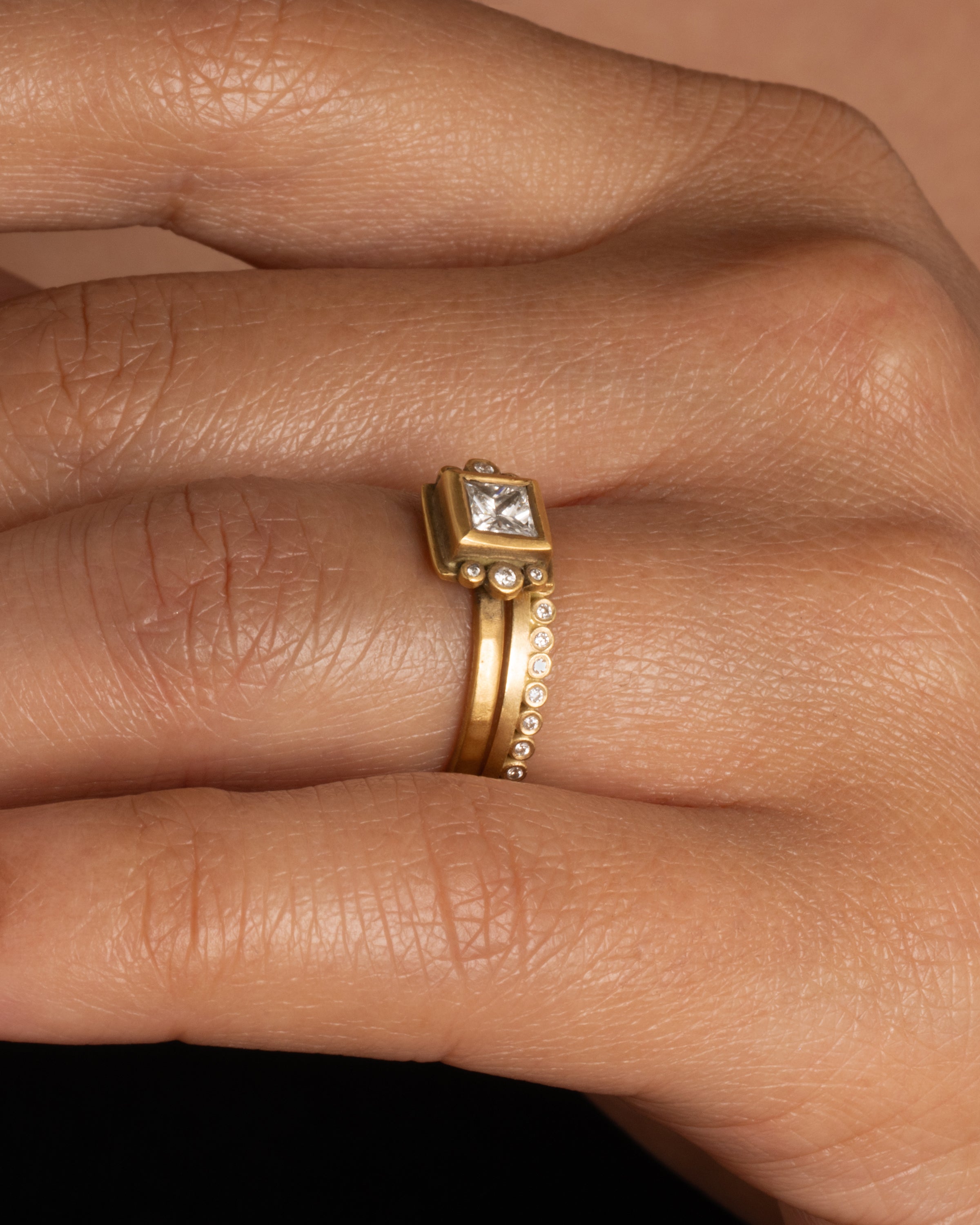 Ananda Khalsa Princess Cut Diamond Ring – Love Adorned