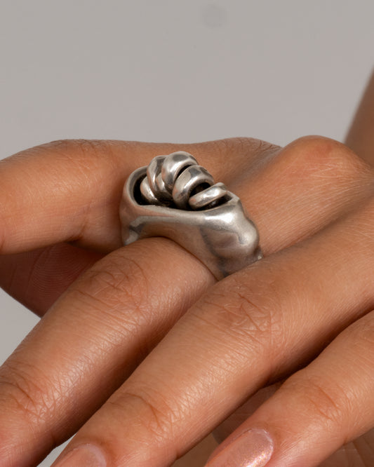 Moving Hoops Ring