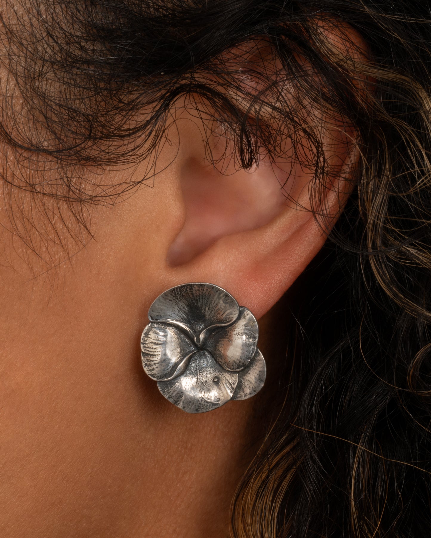 Pansy Stud Earrings