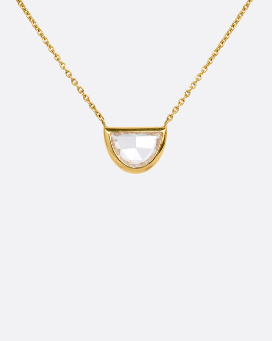 Half Moon Pendant Necklace