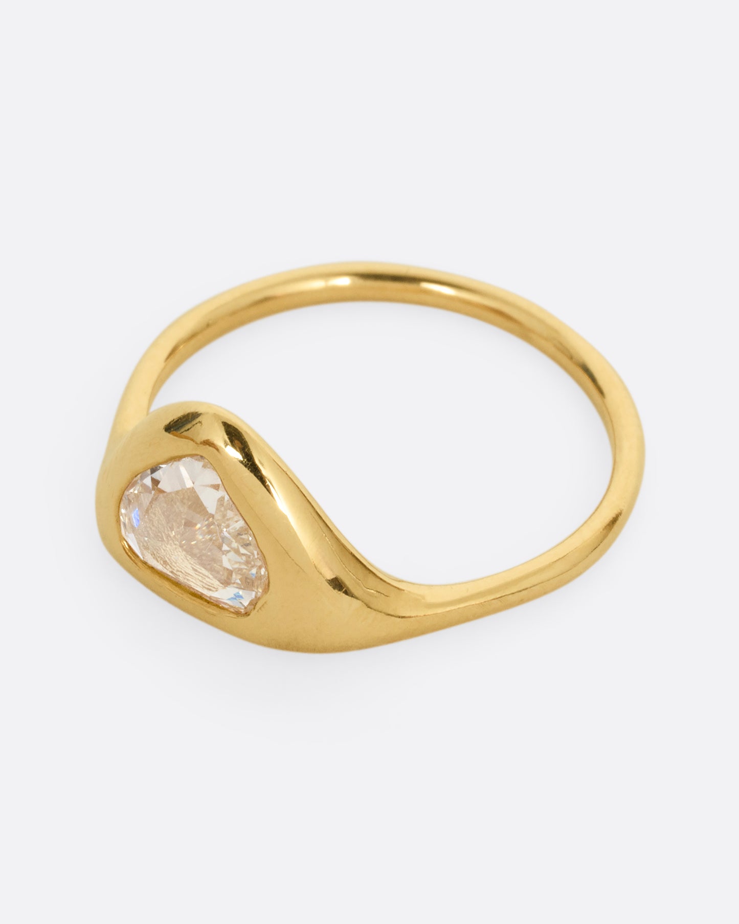 Triangular Diamond Ring
