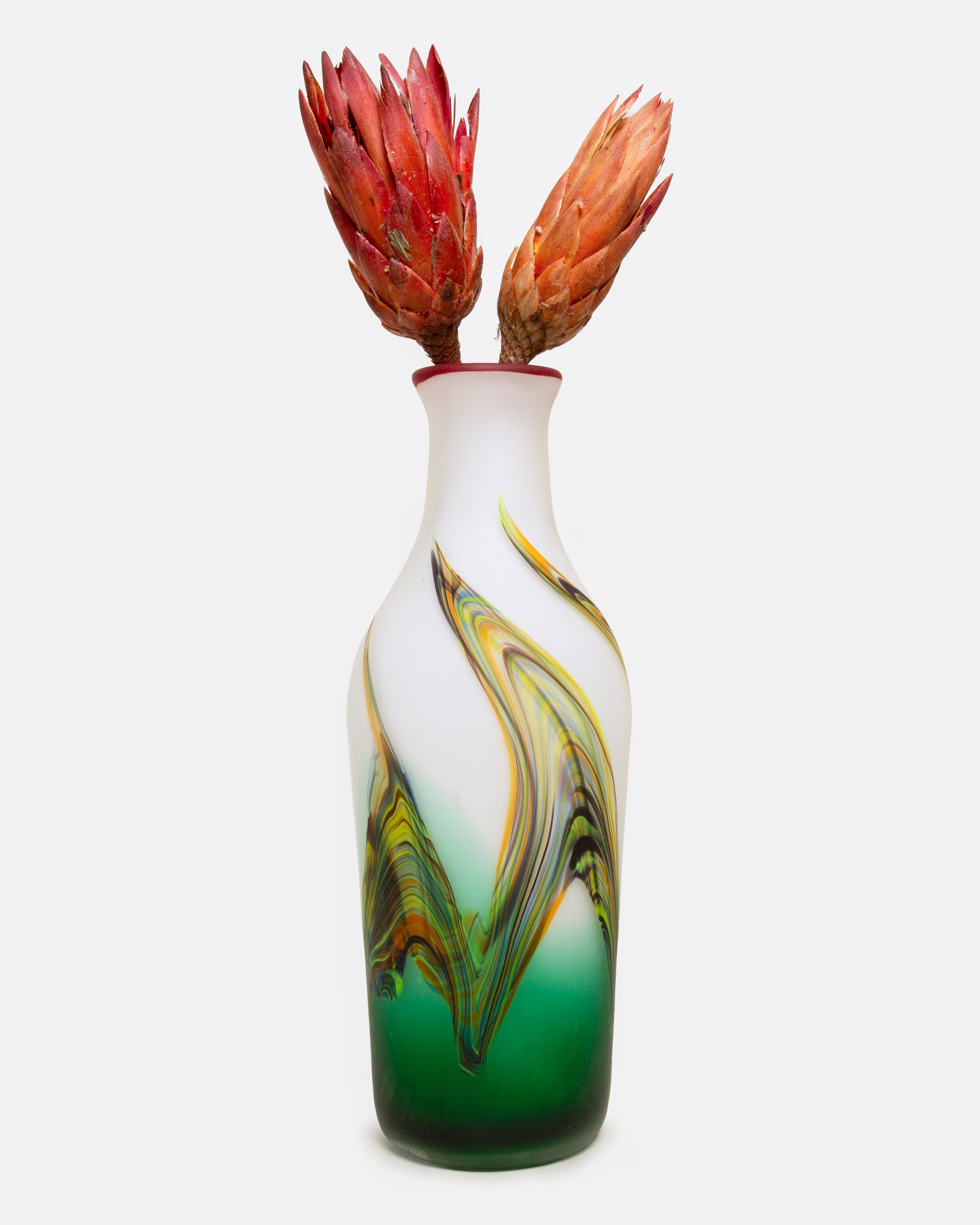 BLOWN GLASS VASE