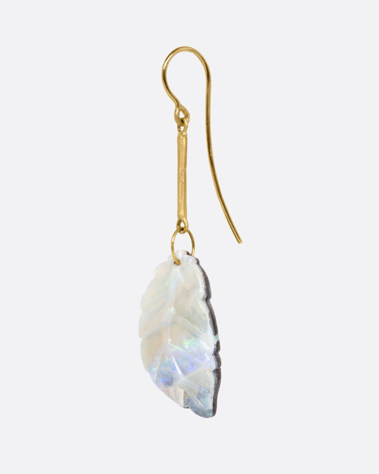 Australian Opal Feather Earrings