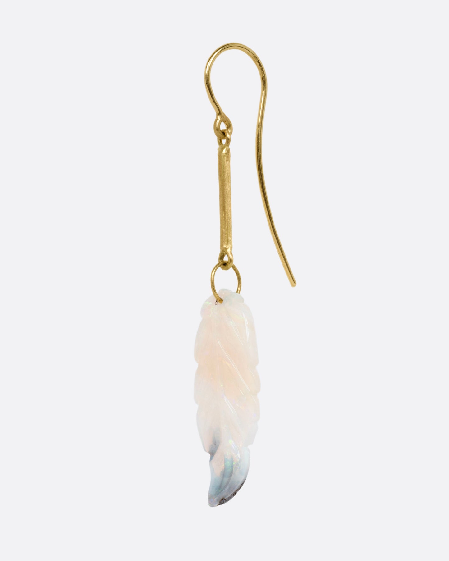 Australian Opal Feather Earrings