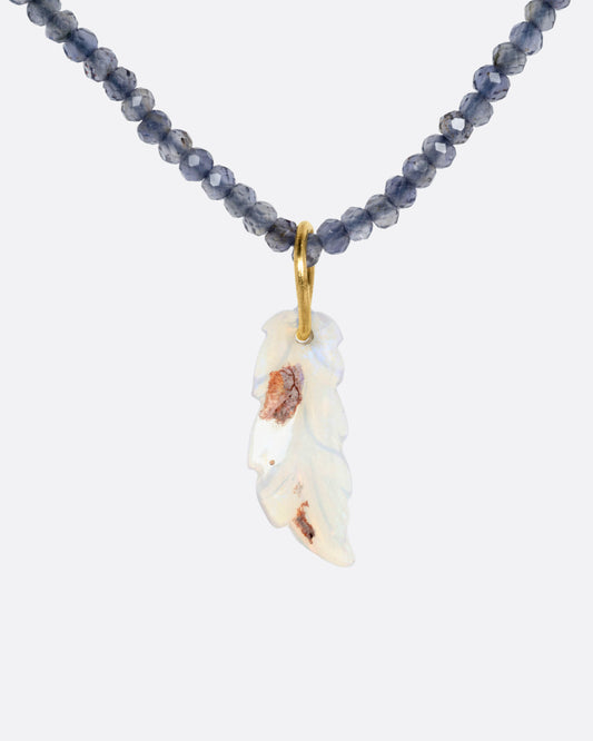 Iolite and Opal Beaded Necklace