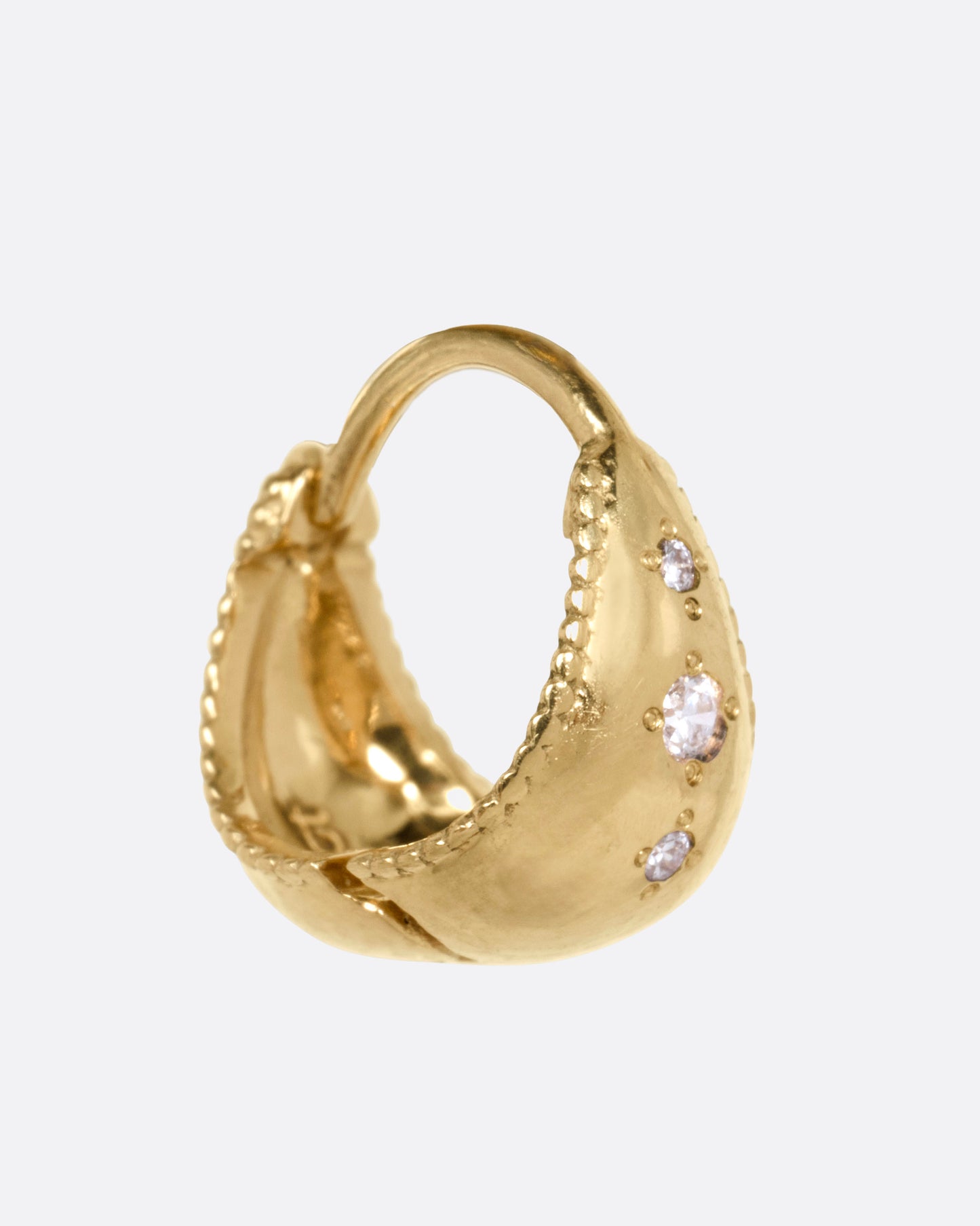 Mini Dome Diamond Scatter Hoop