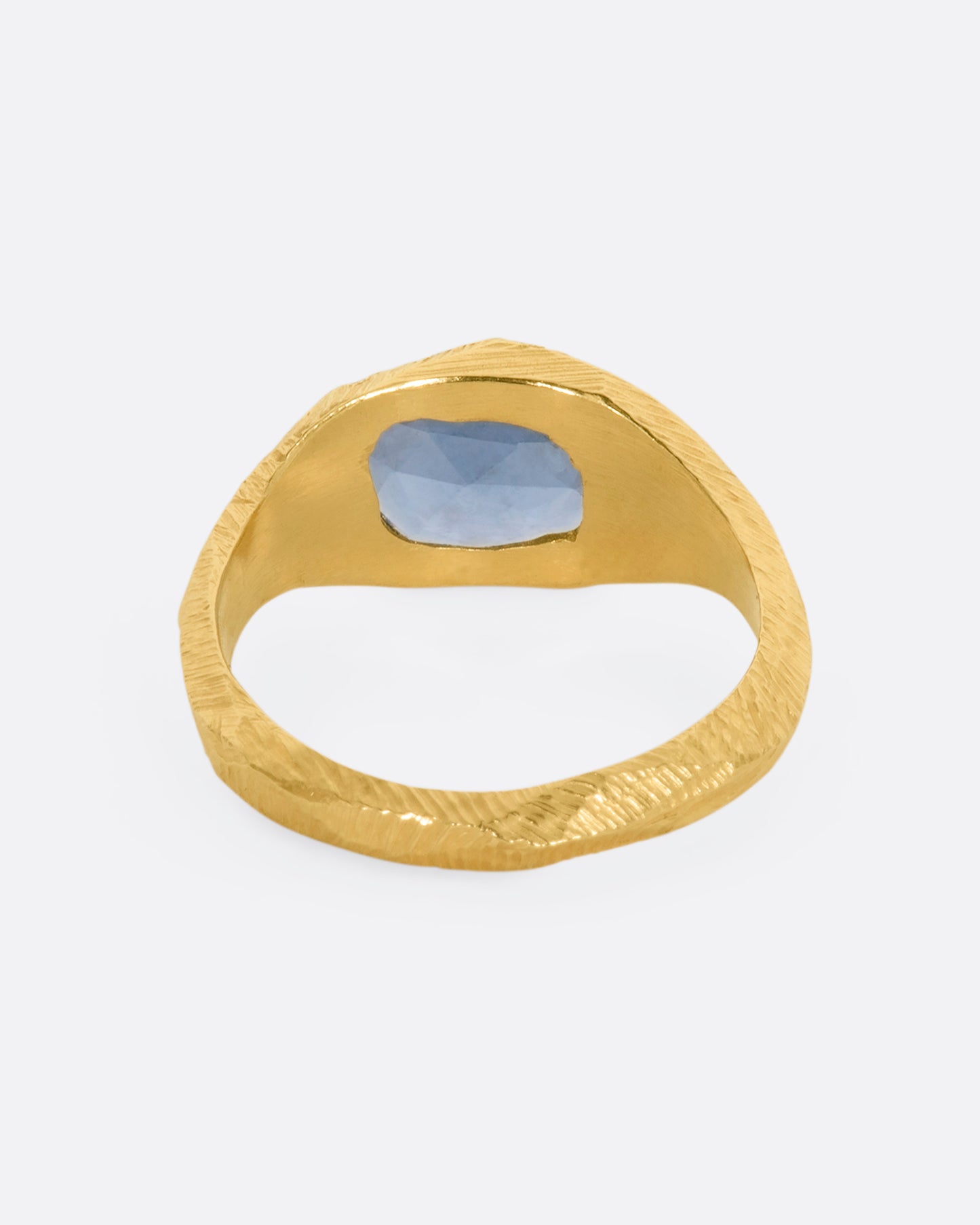 Blue Sapphire Signet Ring