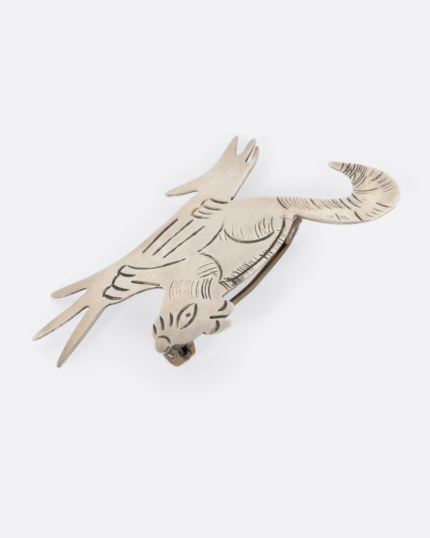 Etched Beaver Pin