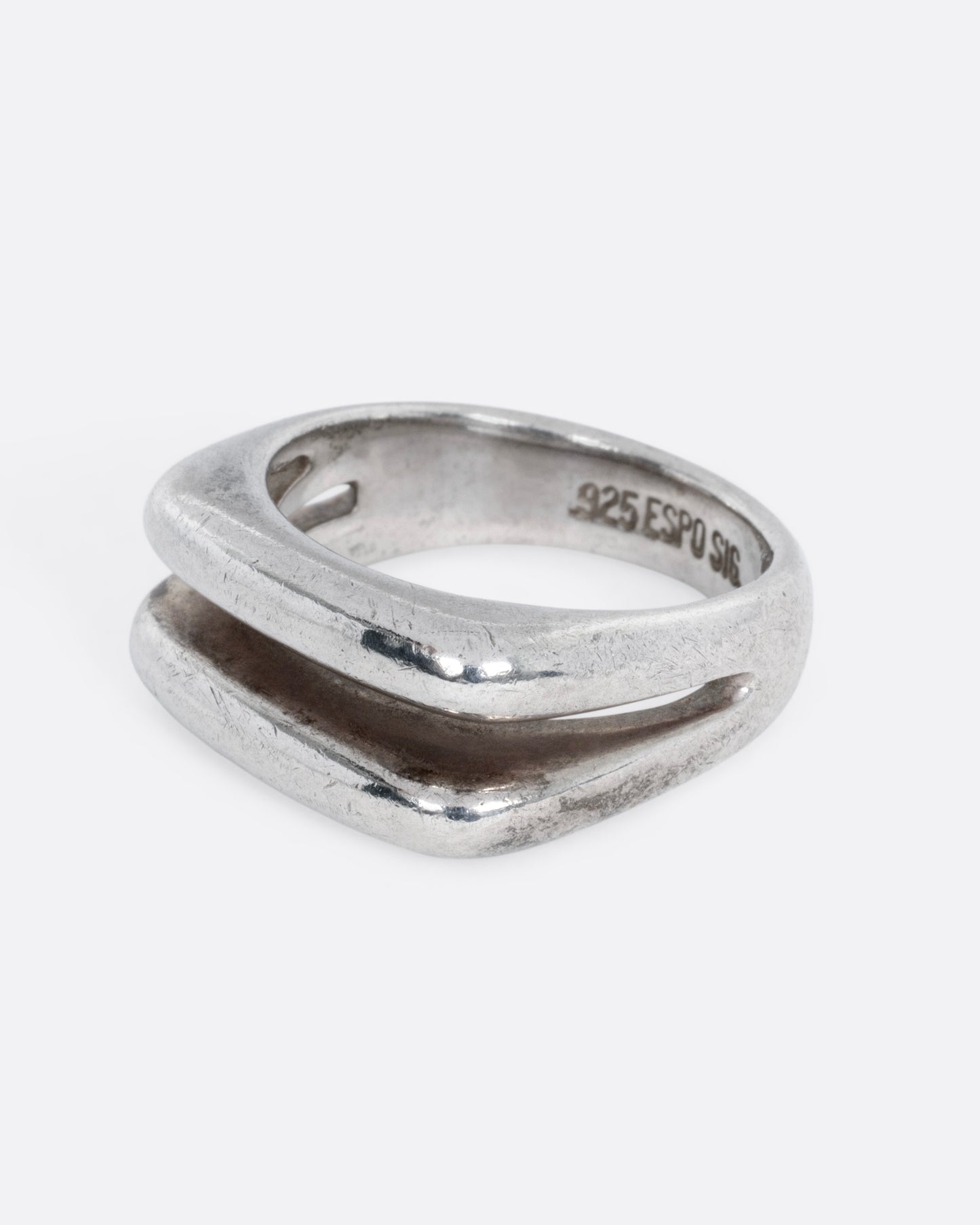 Split Face Signet Ring