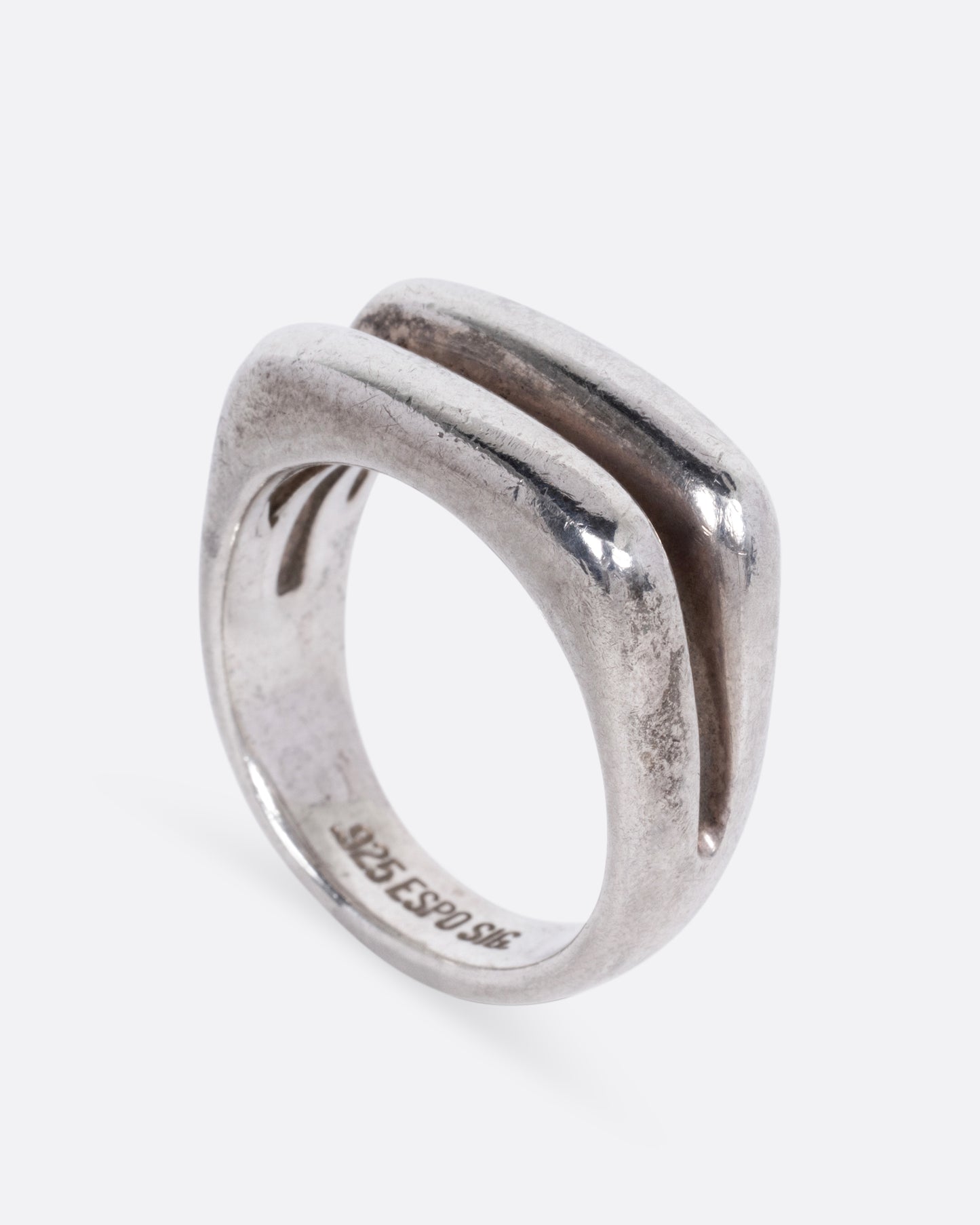 Split Face Signet Ring