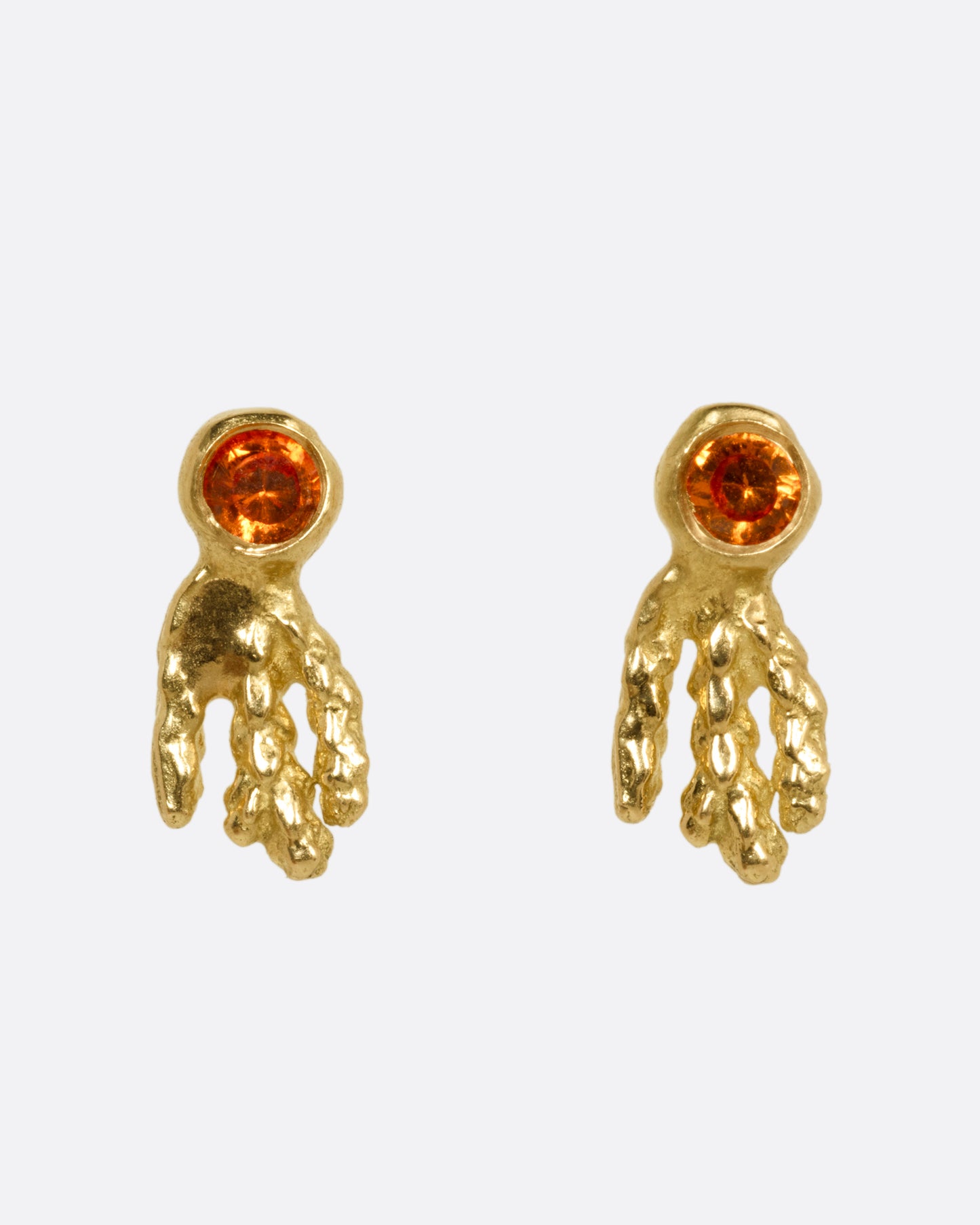 Sapphire Comet Stud Earrings