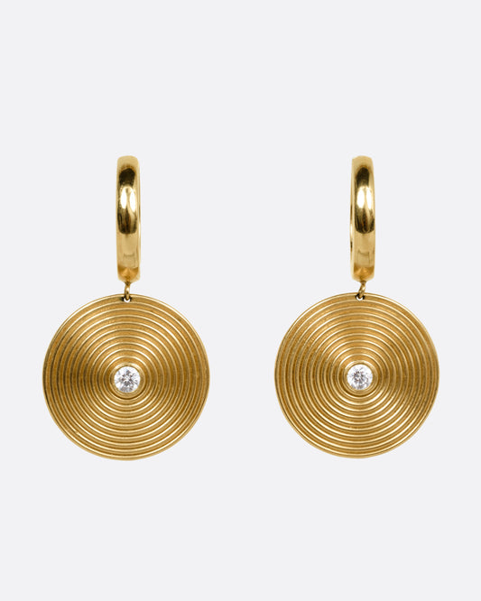 Nicola Hoop Drop Earrings