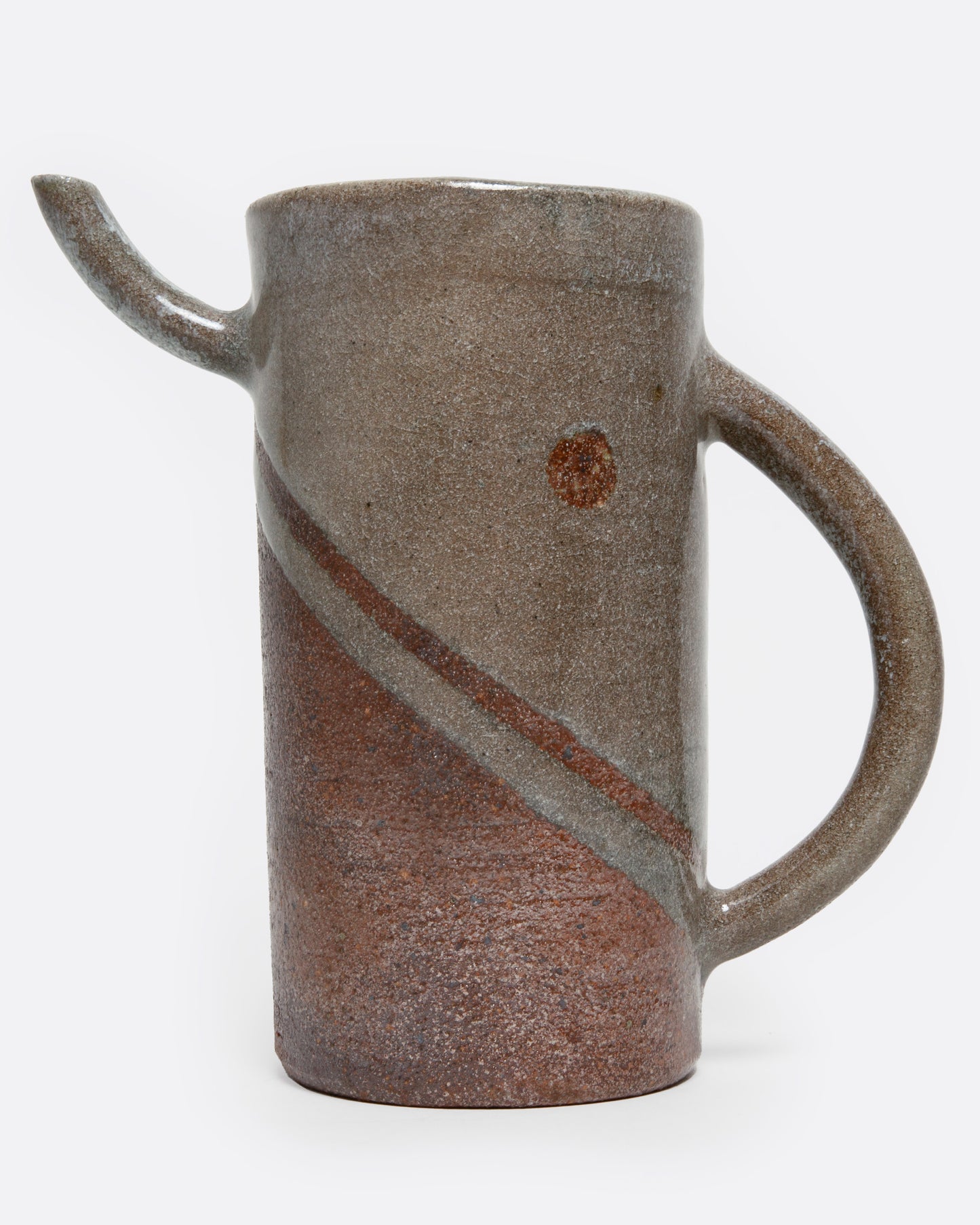 Dipped Brown Handled Pitcher