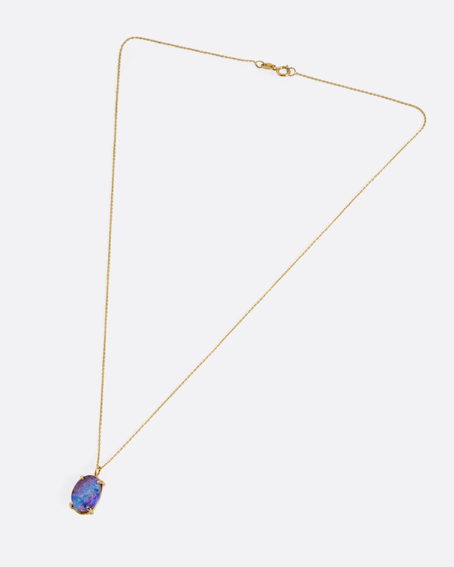 Fluorescent Lagoon Opal Pendant