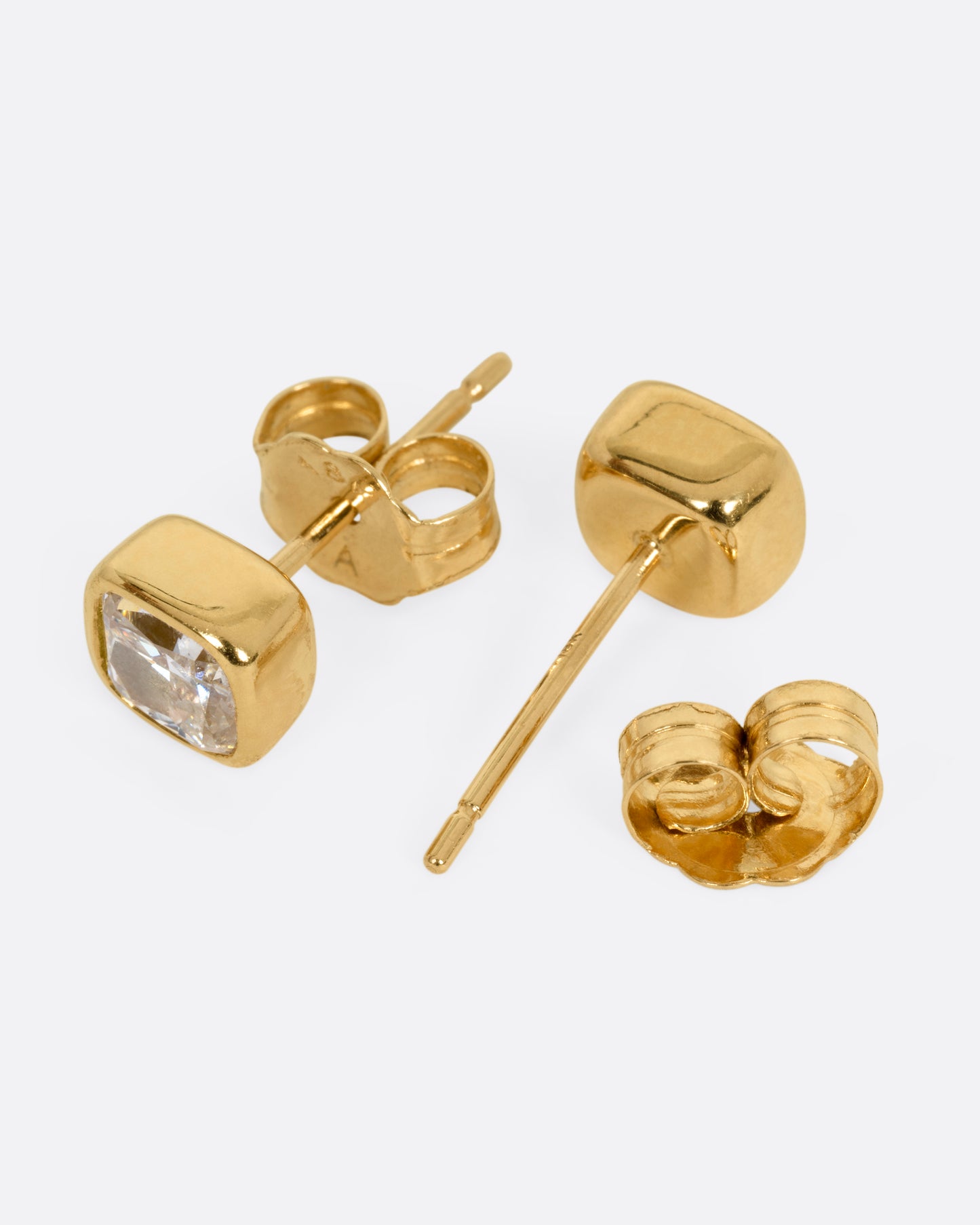 Cushion Cut Diamond Stud Earrings