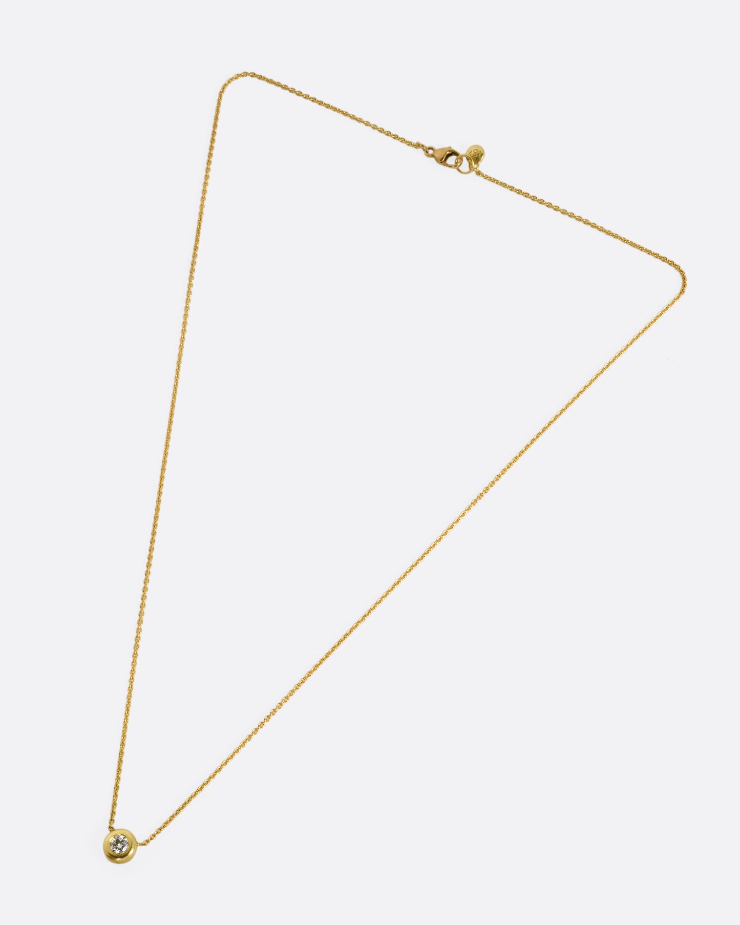Round Diamond Pendant Necklace
