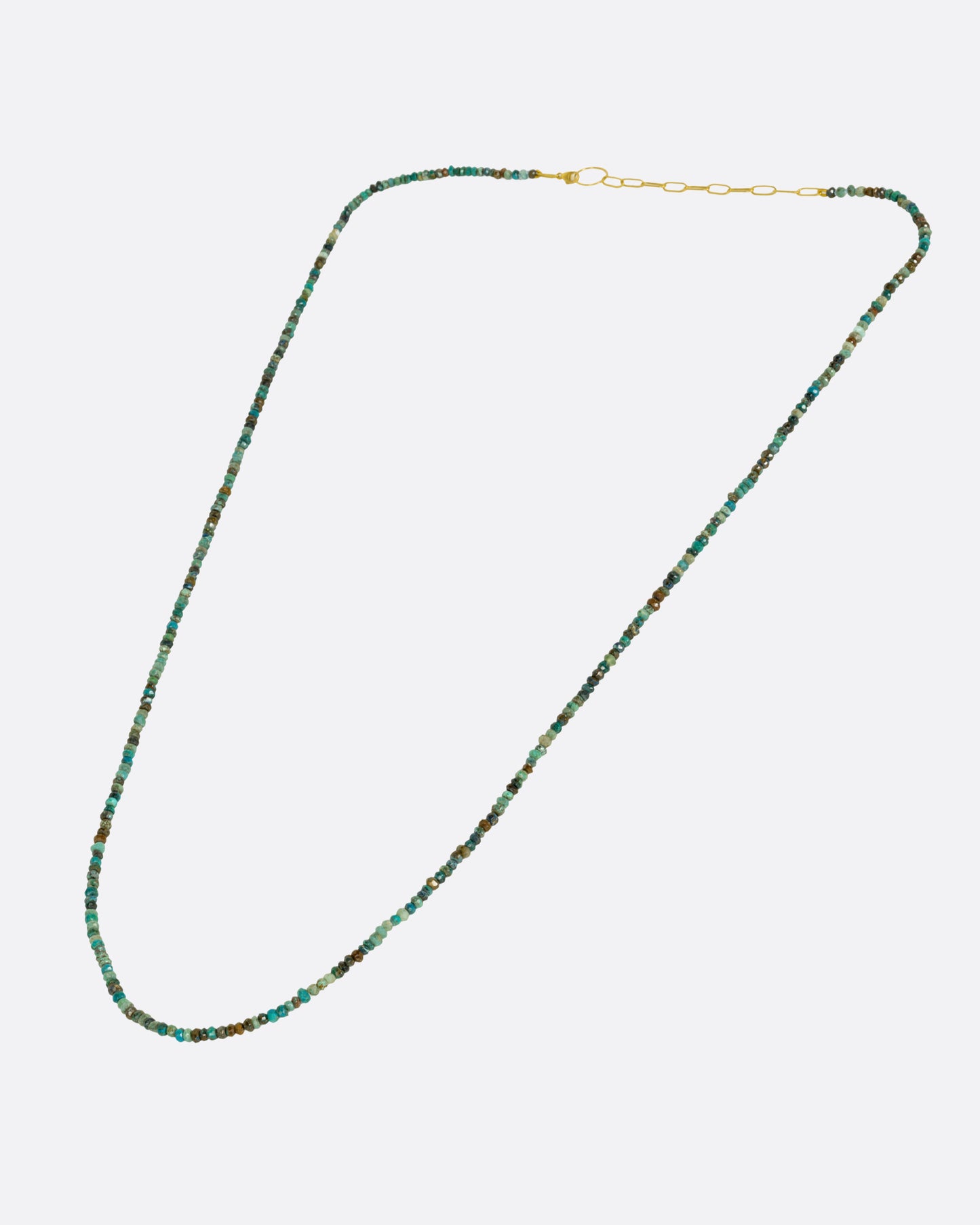 Flash Wrap Beaded Turquoise Necklace