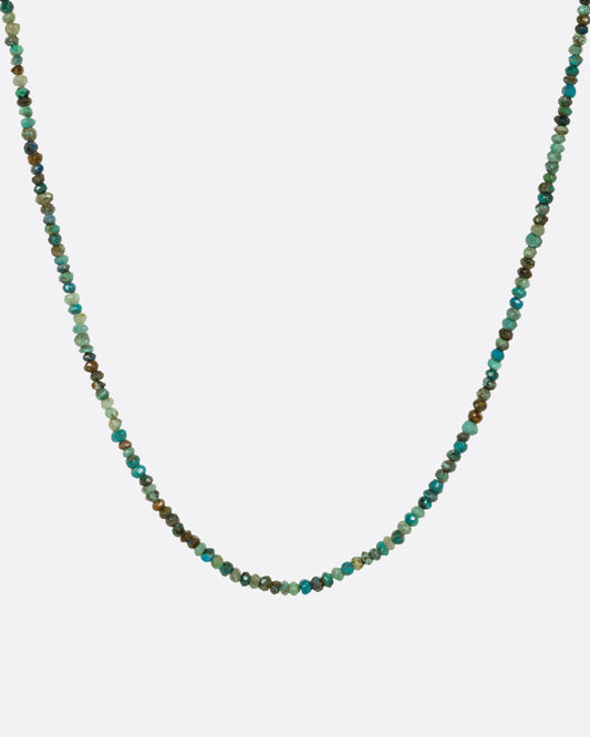 Flash Wrap Beaded Turquoise Necklace