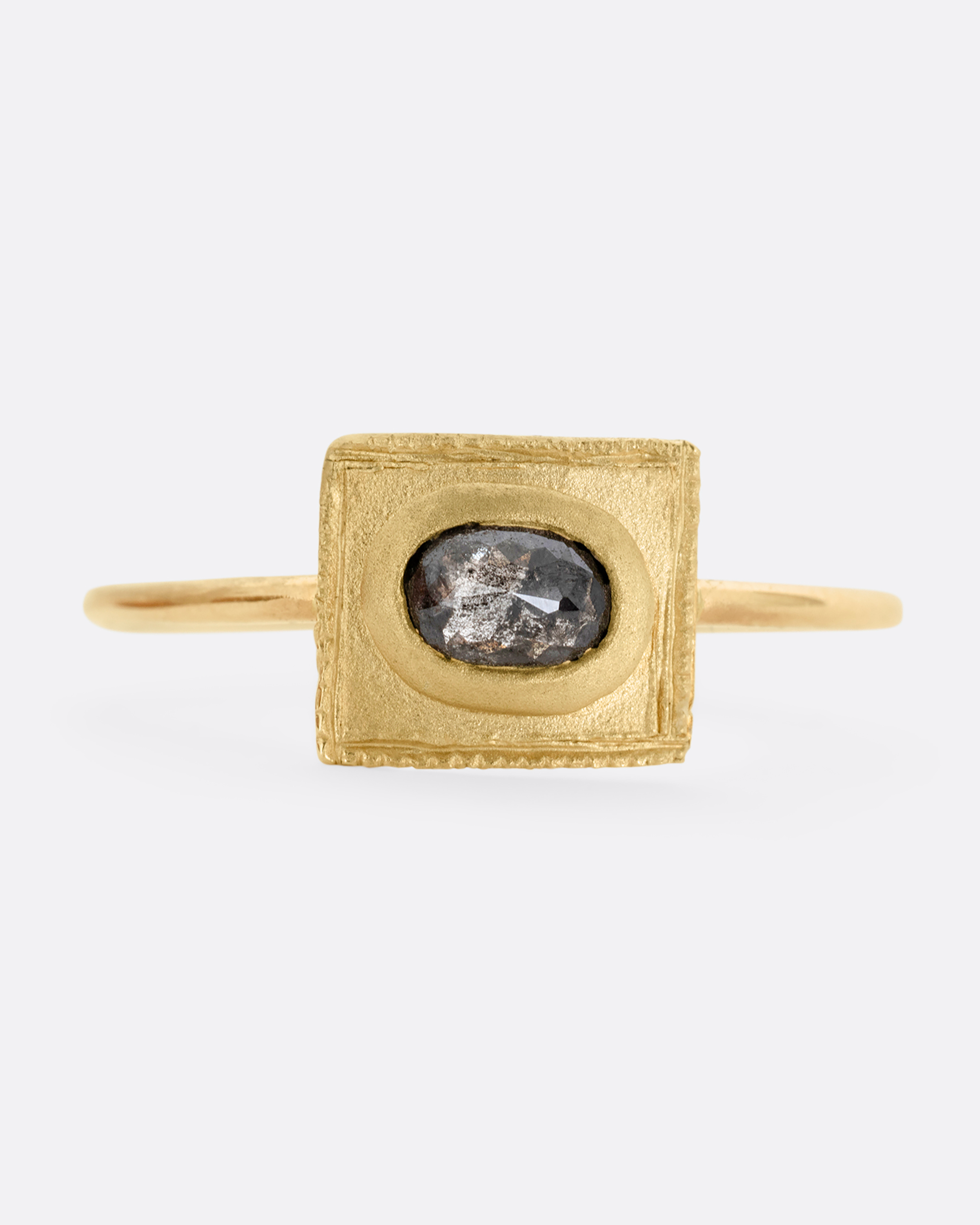 Rectangular Frame Diamond Ring