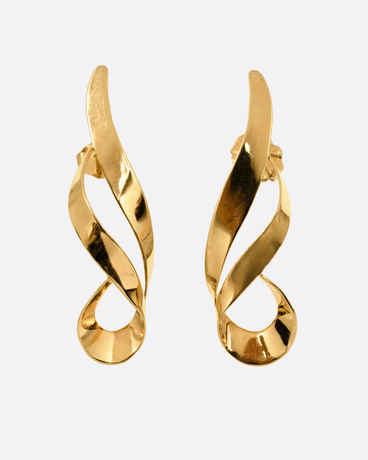 Abstract Swirl Stud Earrings