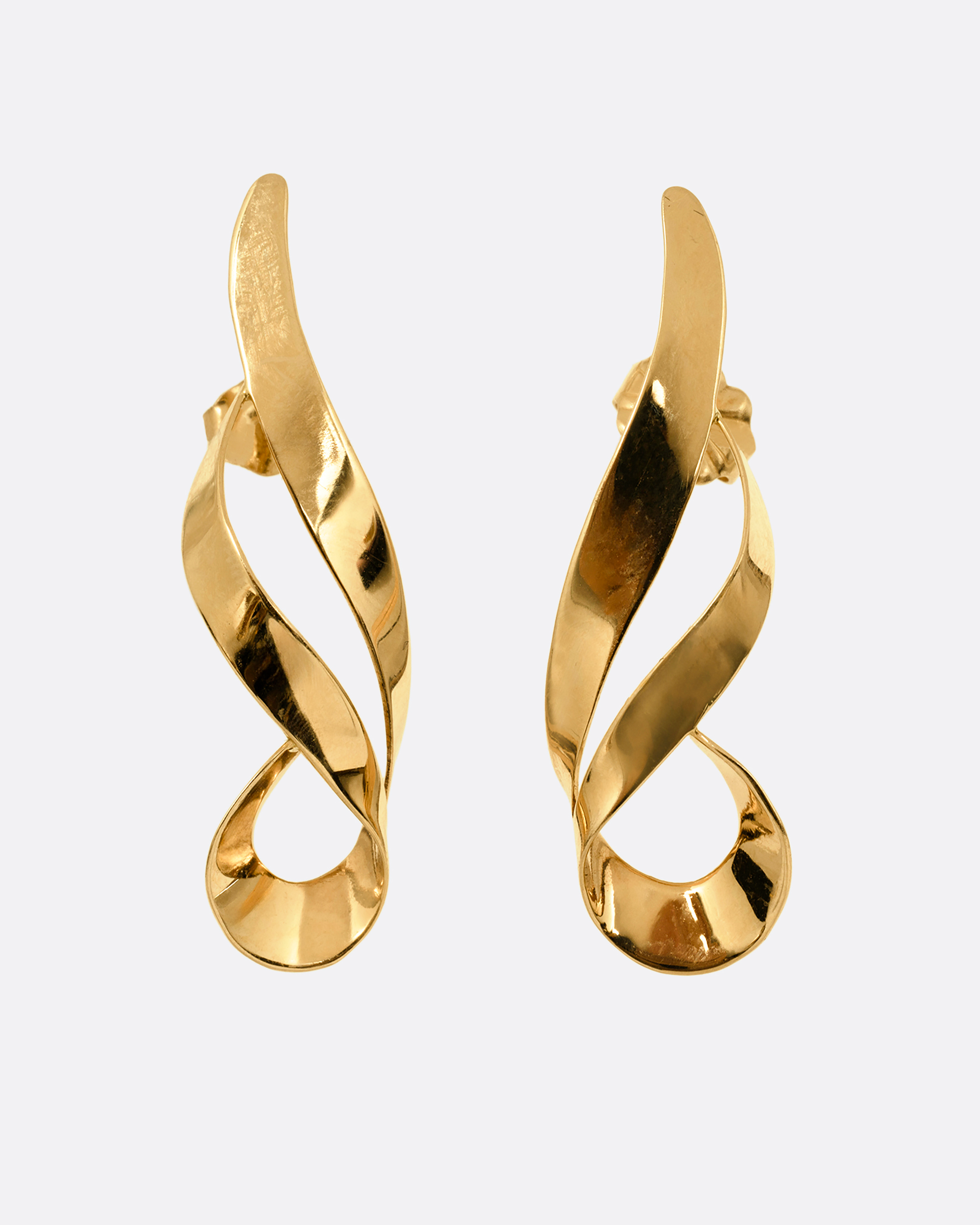 Abstract Swirl Stud Earrings