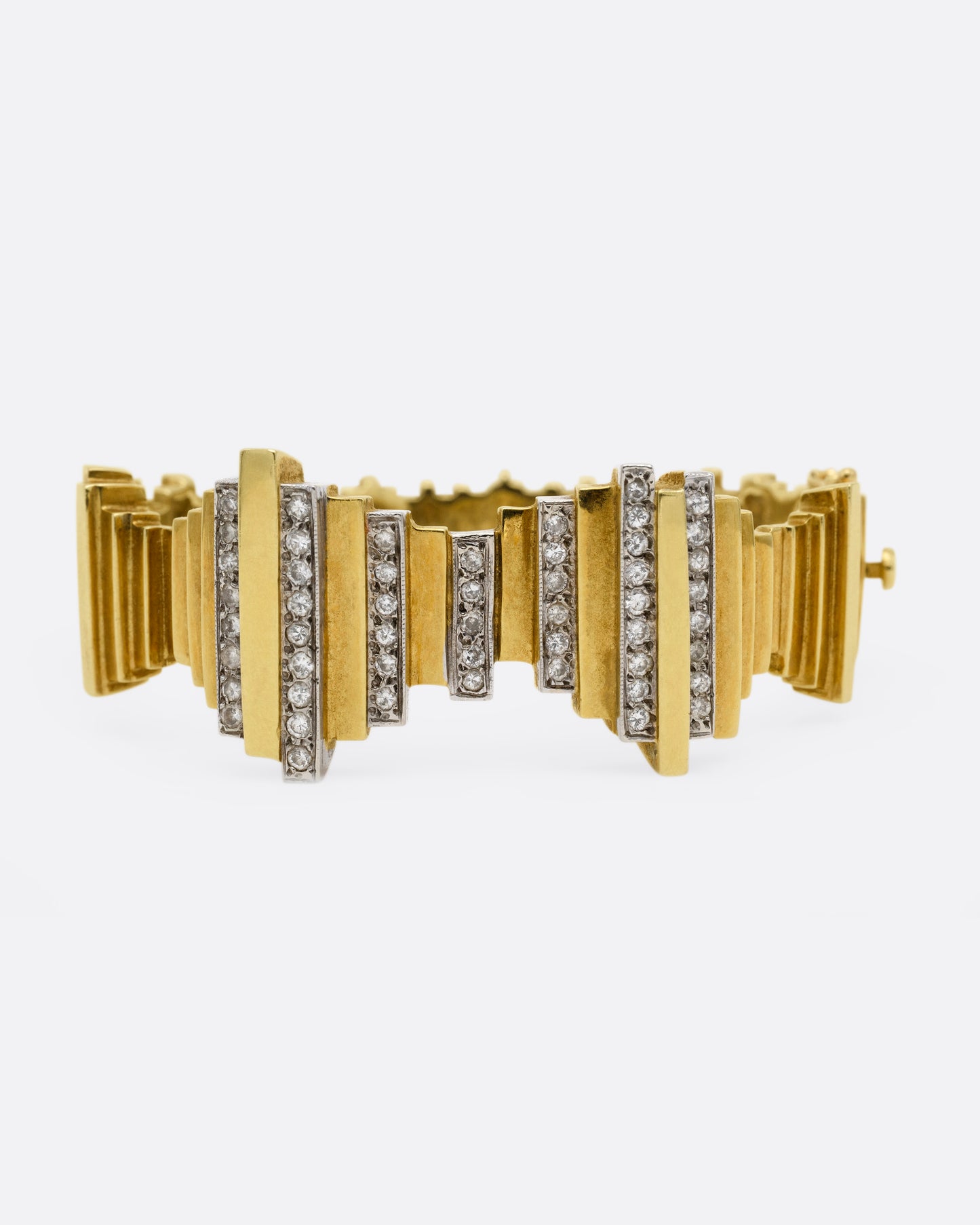 Diamond Hinged Cuff Bracelet