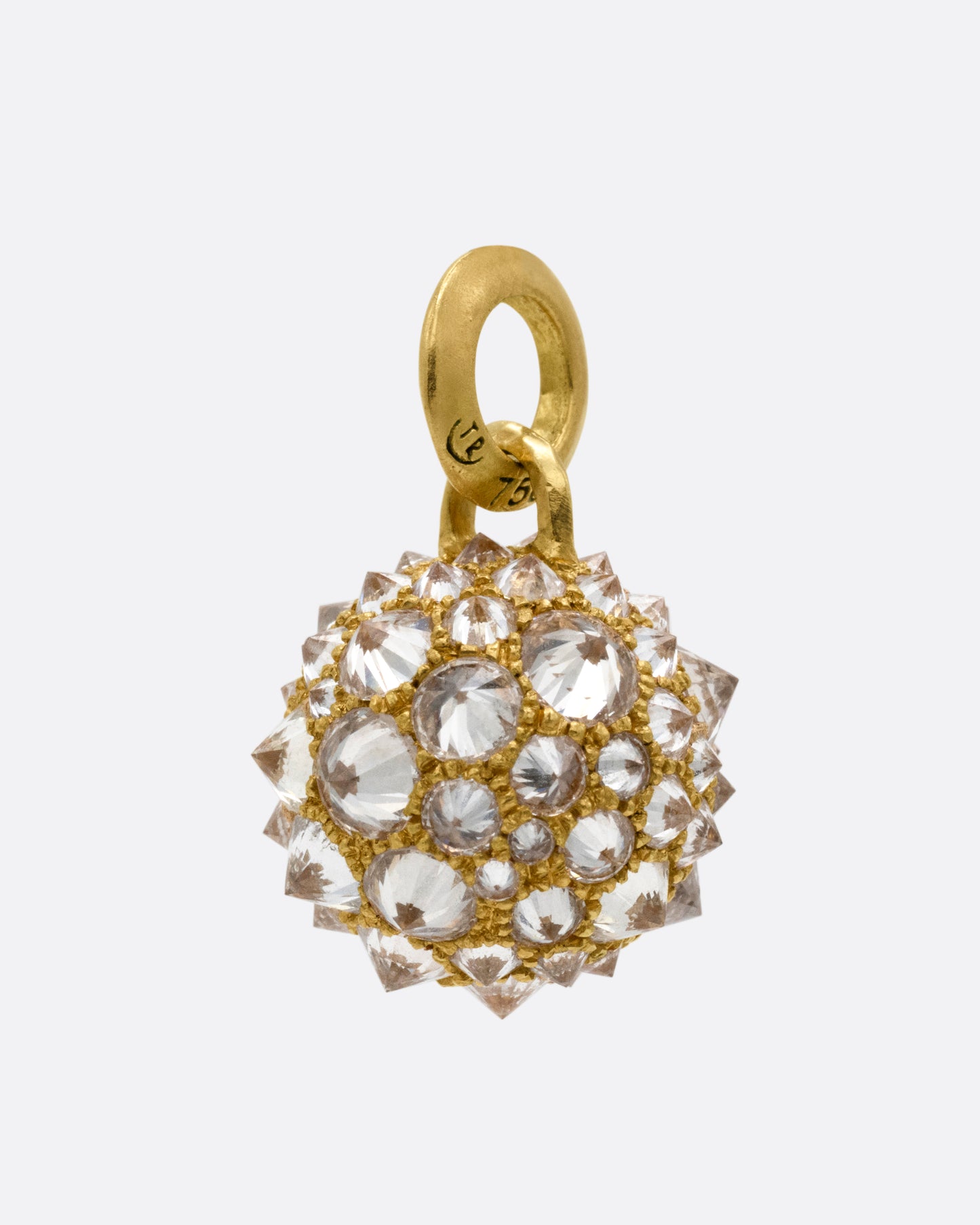 Barbed Diamond Orb Pendant