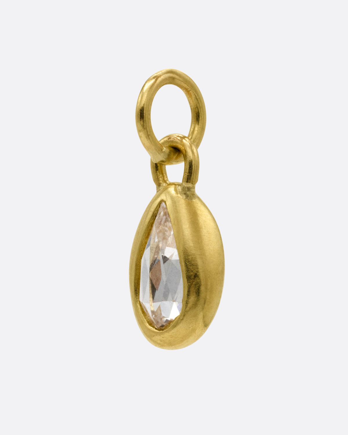 Pear Shaped Diamond Charm