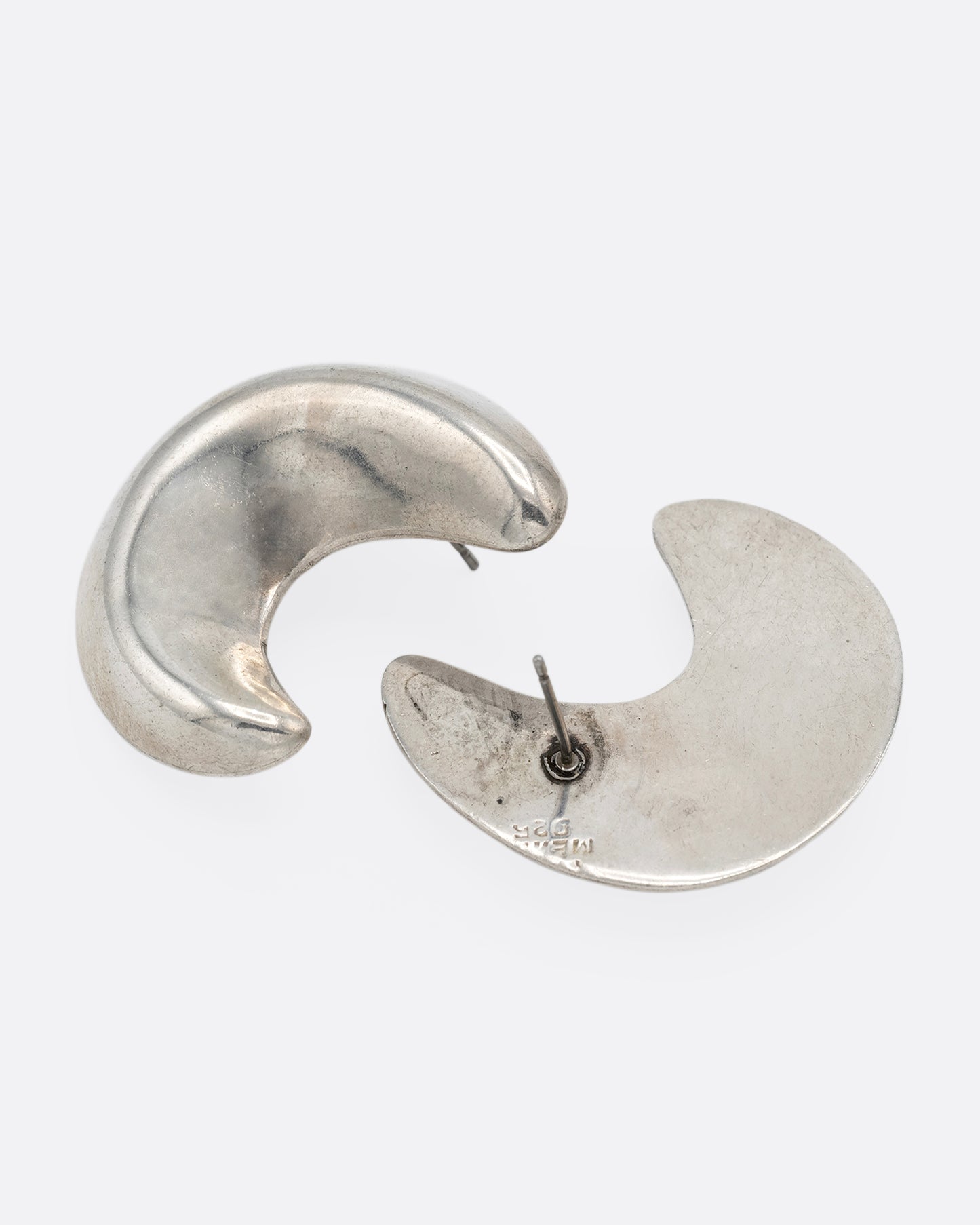 Crescent Stud Earrings