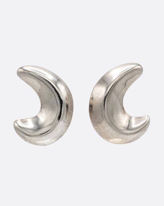 Crescent Stud Earrings