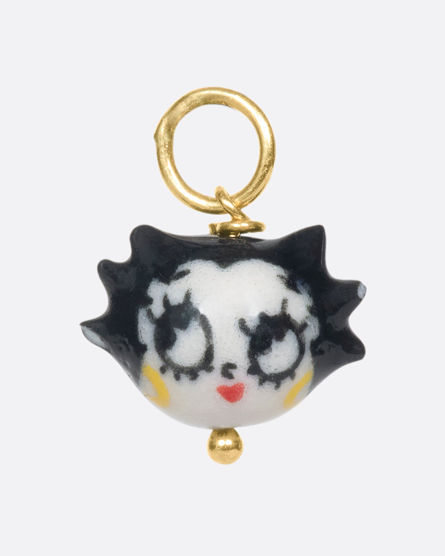 HAND PAINTED GLAZED PORCELAIN BETTY BOOP CHARM
