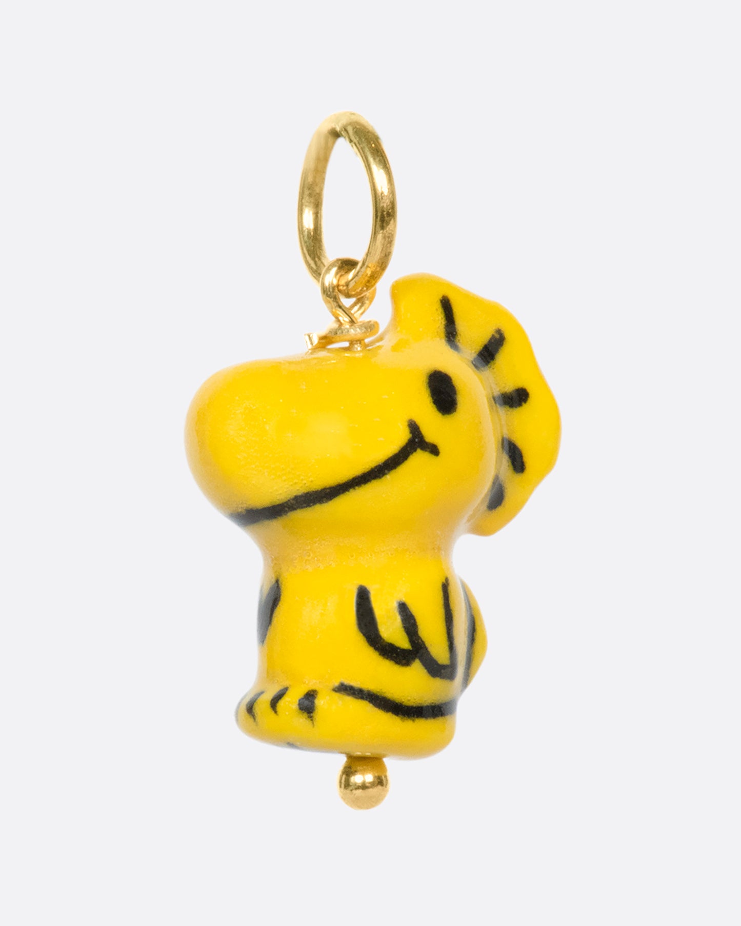 Peanuts lovers rejoice! Here we have a little Woodstock that can fly in circles around your head or just hang from your charm bracelet.