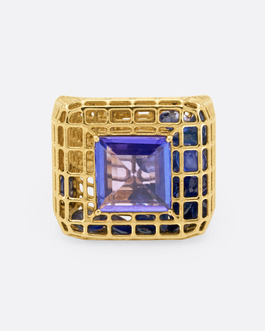 Tanzanite Cagey Ring