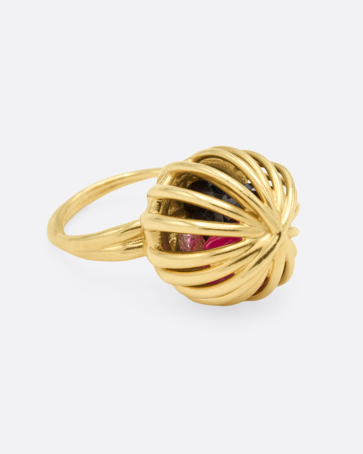 Ruby and Sapphire Rattled Ring