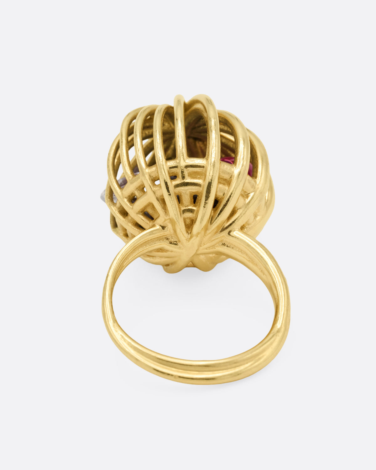 Ruby and Sapphire Rattled Ring
