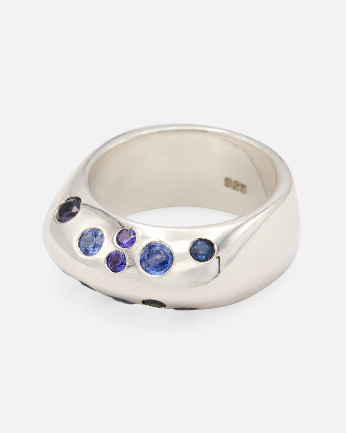 Blue Sapphire Big Boo Ring